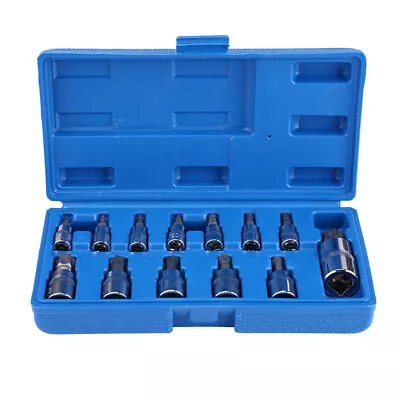 Torx Star Bit Socket Set  T8-T70 3/8'' 1/2'' 1/4  Drive + Case 13pcs • $19.99