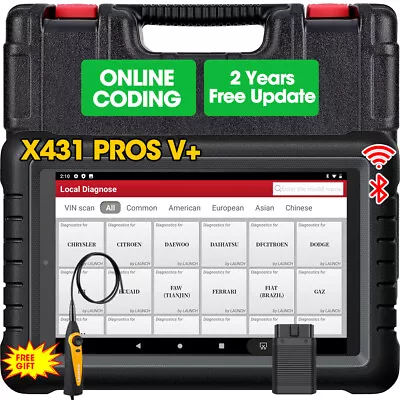 LAUNCH X431 Pros V+Pro Bidirectional Scan Tool Car Diagnostic Scanner Key Coding • $709