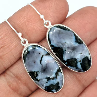 Natural Mystic Merlinite Crystal 925 Sterling Silver Earrings Jewelry CE14827 • $14.99