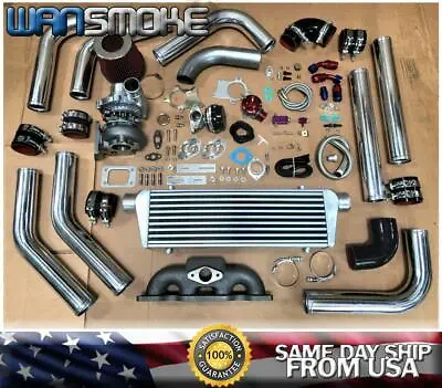 For 89-98 240SX S13 S14 SR20DET Sentra SE-R.63 Turbo Kit Manifold Intercooler CH • $658.99