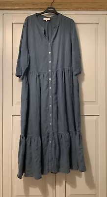 Sahara Linen Dress Size 4 • £40