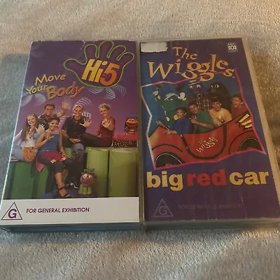 Hi 5 -  Move Your Body & The Wiggles - Big Red Car -  2x Vhs Video's • $19.99