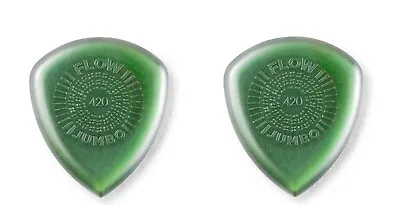 Dunlop Guitar Picks JUMBO FLOW Standard 2 Pack Primetone 4.2mm • $12.28