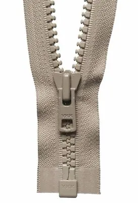 YKK Vislon Heavyweight Open End Zip - Fawn (61cm) • £1.65