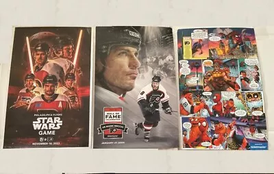 2023-2024 Flyers 3-lot Gritty Marvel-star Wars-hall Of Fame-mini Poster Sga • $29.99