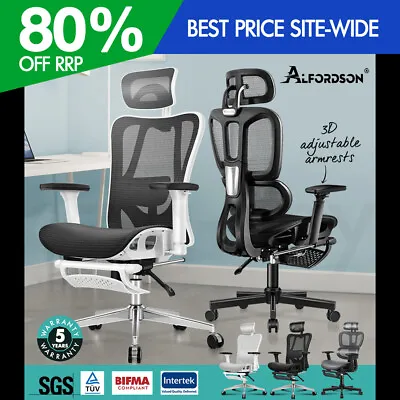 ALFORDSON Ergonomic Office Chair Executive Seat Mesh Work Computer Gaming • $199.95