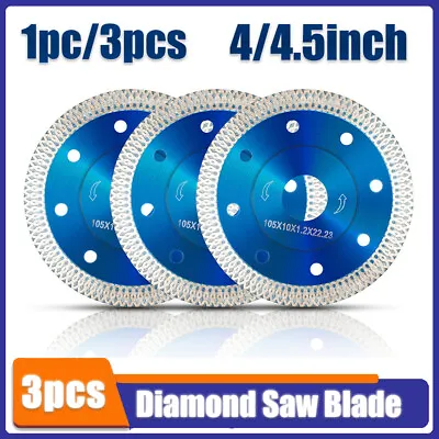 1/3 Porcelain Tile Turbo Diamond Dry Cutting Saw Blade/Disc Grinder Wheel 4/4.5  • $6.95