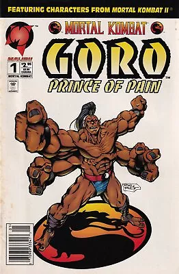 Mortal Kombat Goro Prince Of Pain #1 Newsstand Cover (1994) Malibu Comics • $4.24