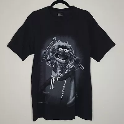 Vintage Muppets Animal Jim Henson Changes Cartoon T-Shirt L Single Drums Drummer • $65