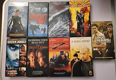 Vhs Movie Lot ACTION Tested Good Condition/Brand New  • $10