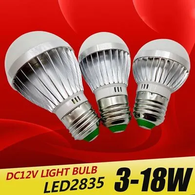 5Pcs E27 E14 LED Bulb Lights DC 12V SMD 2835 3W 6W 9W 12W 15W Outdoor Lighting • $33.29