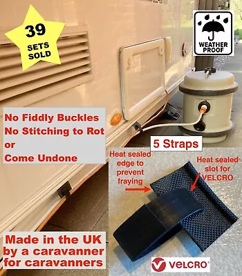 Caravan Accessories Water Pipe & EHU Cable Support Straps SET Of 5 • £6.50