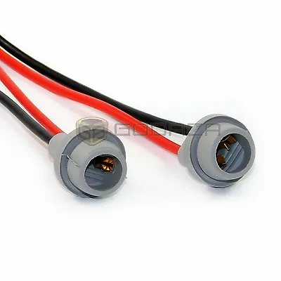 2x Connectors Socket Bulb Light Harness PigTail T10 168 194 Rubber Wedge LED • $7.99