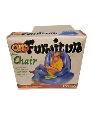 Vintage Intex Air Furniture Junior Chair New In Box 1999 Blue Y2K Inflatable  • $46.74