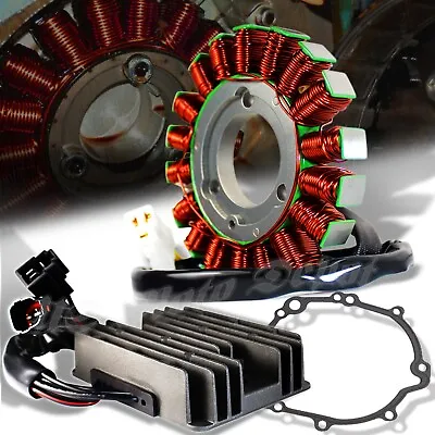 EMUSA Magneto Coil Stator+Voltage Regulator/Rectifier+Gasket 06-17 GSXR 600/750 • $129.99