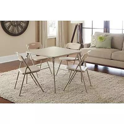 Cosco 5-Pc Folding Set W/ Card Table 4 Padded Chairs Height 27.87 In Width • $134.99