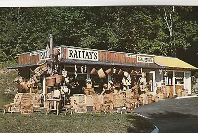 Roadside Postcard~new Milfordct~rattay's Rattan Furniture~chrome Postcard • $5.50