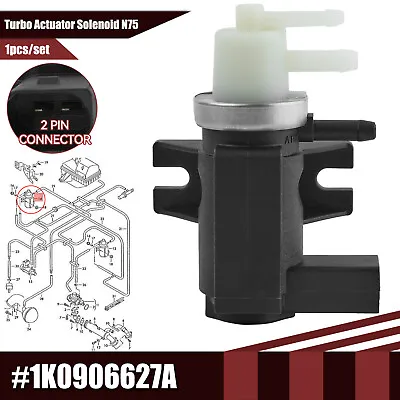 For TDI VW Audi Seat ŠKODA Pressure Converter Solenoid Valve 1K0906627A N75 1K0906627B/ • $21.63