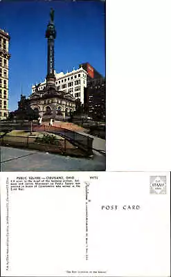 Soldiers Sailors Monument Public Square Cleveland Ohio OH Unused Old Postcard • $1.89