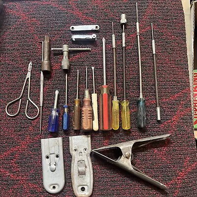 VINTAGE Mechanics Tools LOT  Screwdrivers Scrapers Feeler Gauges Clamp Pick • $31