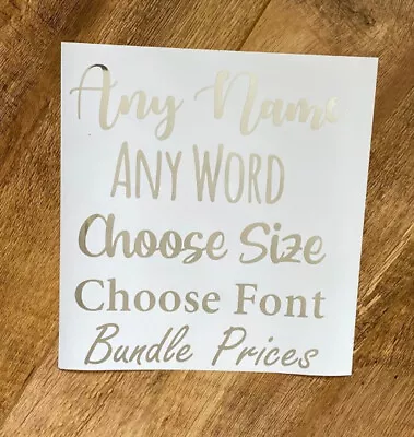 £1.75 • Buy Chrome Silver Metallic Vinyl Labels Stickers, Decals, Personalise, Name, 3 Sizes