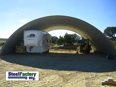 Prefab Steel 40x100x18 Round Arch Style Metal Quonset Hut Farm Storage Building  • $28450