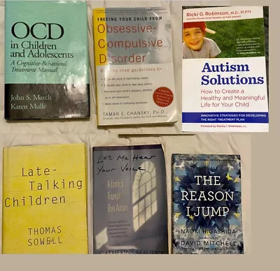 Lot Of SIX (6) Books On AUTISM And OCD • $11