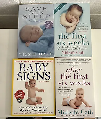 Save Our Sleep Baby Signs… Paperbacks By Midwife Cath Baby Bulk Lot Books X4 • $8