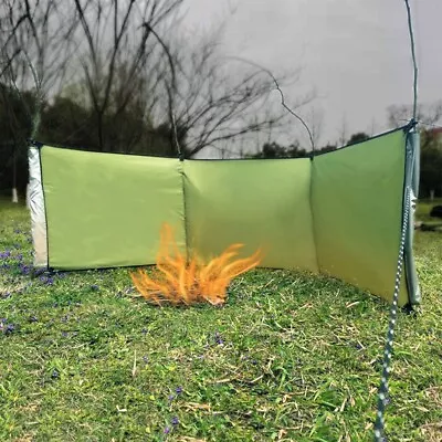 Outdoor Windscreen For Beach Grass And Rock Campsites Provides Privacy • $32.60