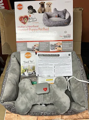 K&H Mother’s Heartbeat Heated Puppy Pet Bed & Bone Pillow Medium New Open Box • $27