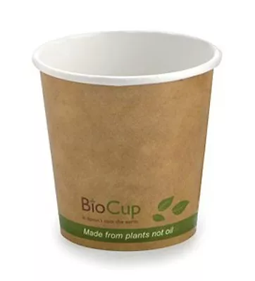 4oz Single Wall PLA Coffee Cup Leaf Kraft  2000 Pcs • $169.61