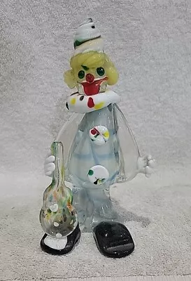 Vintage Murano Clown Glass With Guitar. • $25