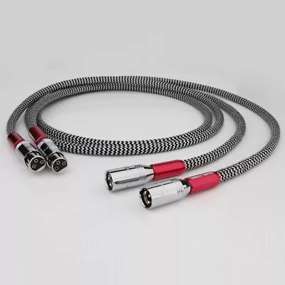 High Quality Silver Plated XLR Cable Audio XLR Balanced Interconnect Cable A10 • £130.68