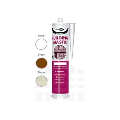 Bond It Building Mastic Silicone Sealant Build-Mate Exterior Pointing EU3 310ml • £5.78