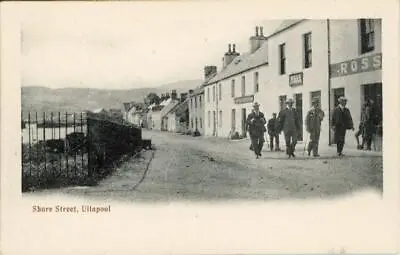 Printed Postcard Of Shore Street Ullapool Cromartyshire Scotland • £8