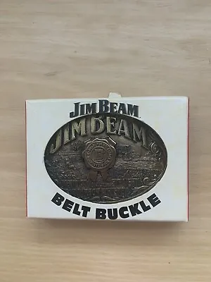 NEW Vintage 1993 Jim Beam Collectors Belt Buckle NEW IN BOX! • $10