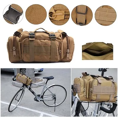 Bicycle Handlebar Bag Riding Mountaineering Shoulder Bag Military Waist Bags HOT • $18.99