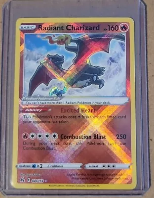 $6.50 • Buy Radiant Charizard Ultra Rare Holo Pokemon TCG Crown Zenith 020/159 NM