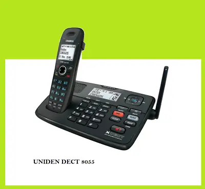 UNIDEN XDECT 8055 Cordless Telephone System With AC Power Adaptor As New • $109.90