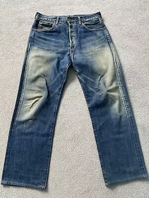 Levi’s 702 Vintage Big E Selvedge  34waist Button Fly • £100