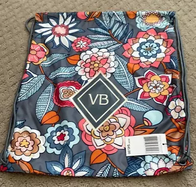 Vera Bradley TROPICAL EVENING Drawstring Backsack Light (New & Sealed) $45 • $15.95