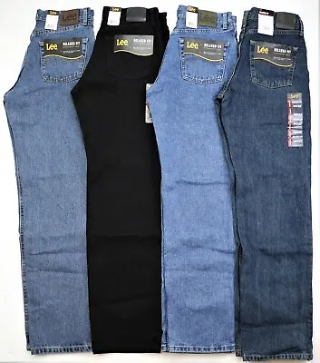 $39.99 • Buy Lee Men's Relaxed Fit Straight Leg Jeans All Men’s Sizes Four Colors 100% Cotton