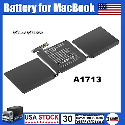 A1713 A1708 Battery For MacBook Pro 13 Inch Late 2016 Mid 2017 EMC 2978 EMC 3164 • $33.38