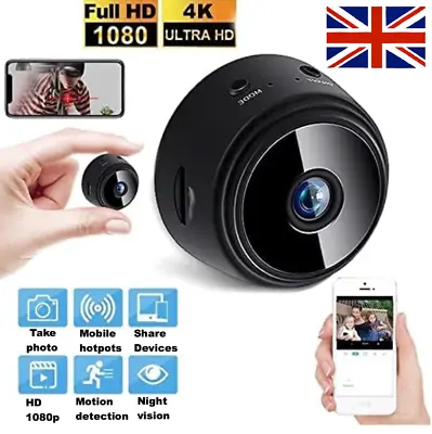 1080P HD IR Wireless WiFi CCTV Indoor &Outdoor MINI IP Camera CAM Security Home • £10.11