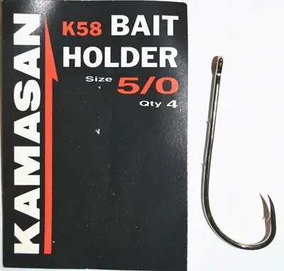 Kamasan K58 Bait Holder Sea Hooks Cod/bass/flounder/ray/whiting/plaice/conger • $2.51