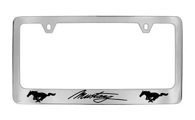 Ford Mustang Horses Chrome License Plate Frame (metal) • $11.99