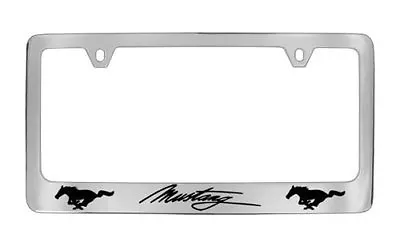 Ford Mustang Horses Chrome PLASTIC License Plate Frame  • $9.99