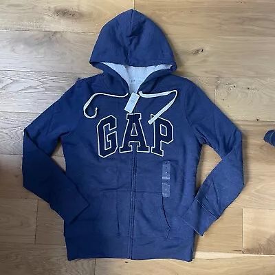 New Sherpa Gap Hoodie Zip Up Size Small Blue • £19.99