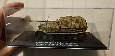 1/72-Tank-German-WW2 Panzerjager Tiger Elephant 1945 Diecast DeAGOSTINI • £12