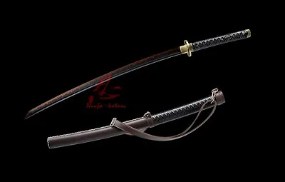 Japan Katana Sword Clay Tempered Adsorb Tungsten Blade Sword-Michonne's Sharp • $329.99